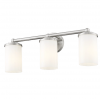 Kinkiet nad lustro łazienkowy potrójny niklowany minimalistyczny klasyczny JERSEY W03705NS Cosmo Light